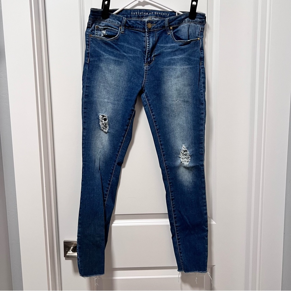 Articles of Society jeggings, straight leg skinny fit. Size 12
